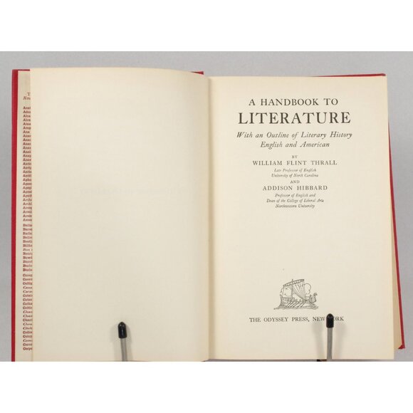 A Handbook to Literature by Thrall and Hibbard, The Odyssey Press 1936 - Picture 3 of 10